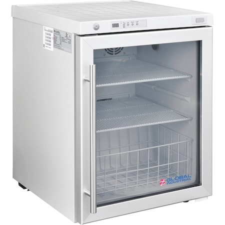 Global Industrial Undercounter Laboratory Refrigerator, Glass Door, 2.4 Cu.Ft. 2453700
